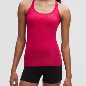 Lululemon Ebb to Street Tank Top B/C Cup in Pink Dragonfruit size 6